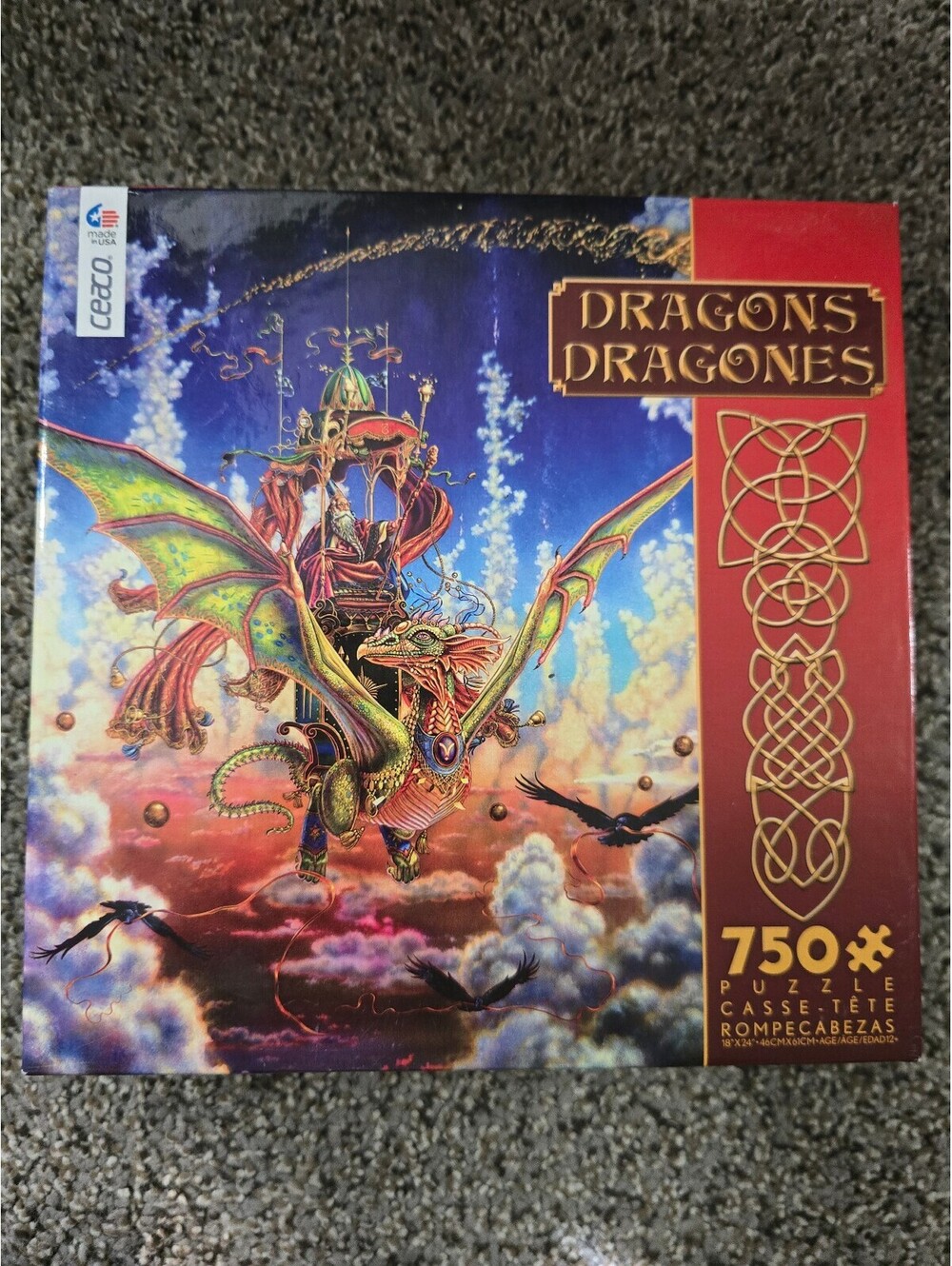 Ceaco Dragons 750 Piece Puzzle Dragonflight